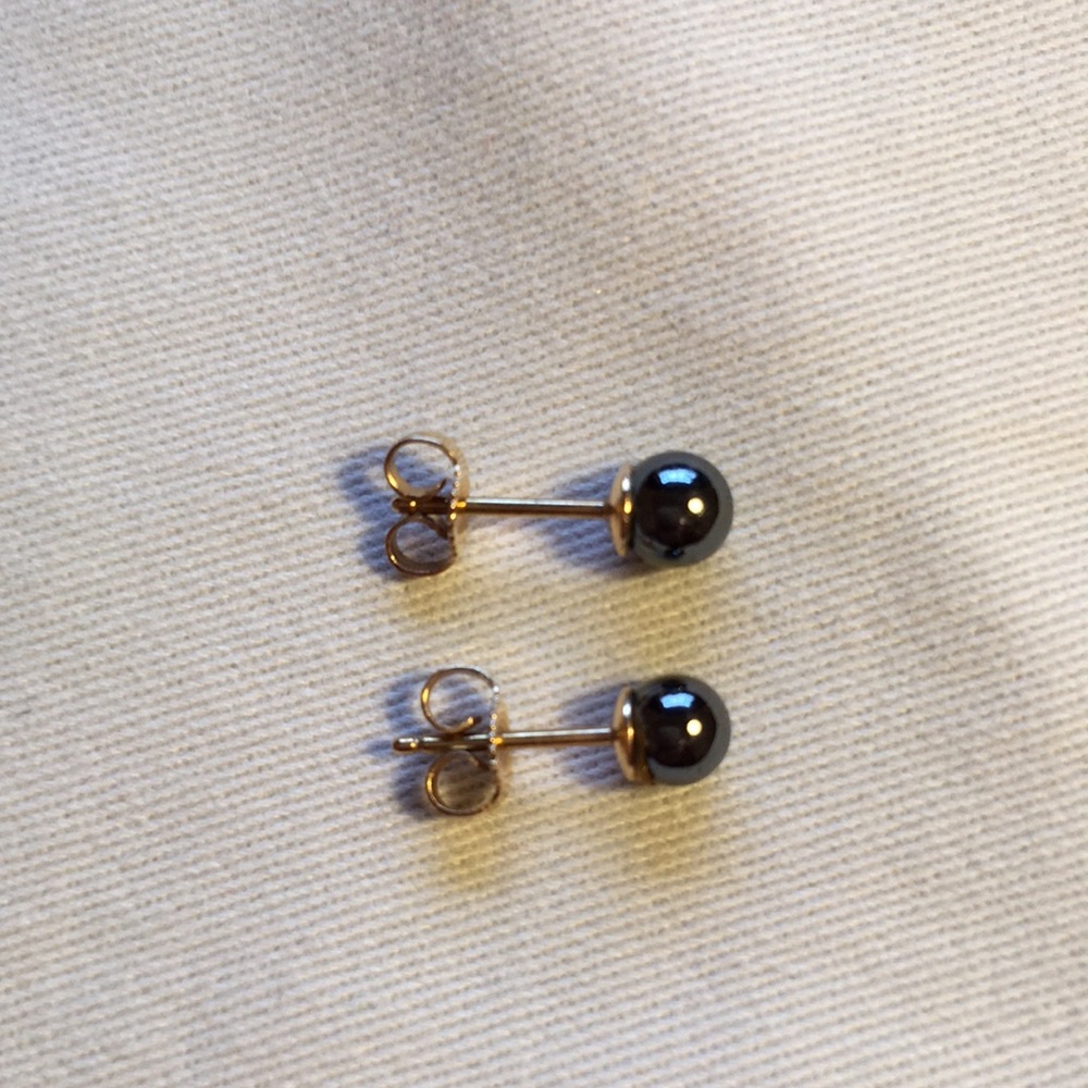 Hematite Stud Earrings